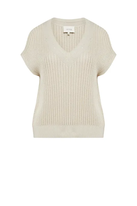 Bluză lejeră din mătase, decolteu în v