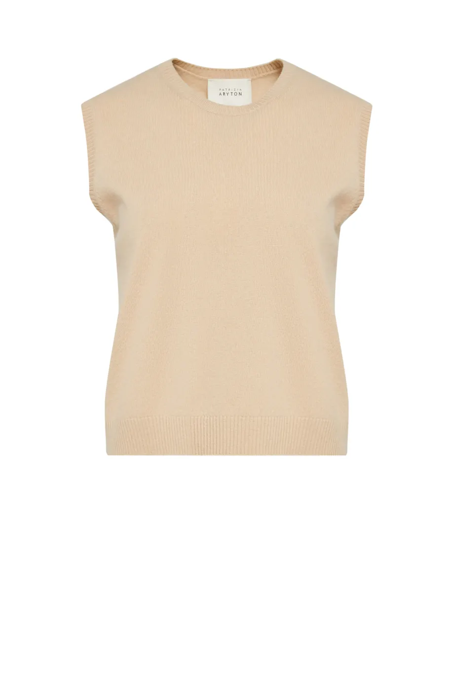 Bluza bej cu cașmir și lână merinos Bluza bej cu cașmir și lână merinos