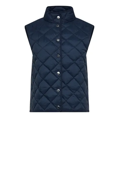 Vestă matlasată bleumarin