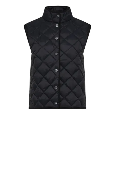 Vestă matlasată neagră