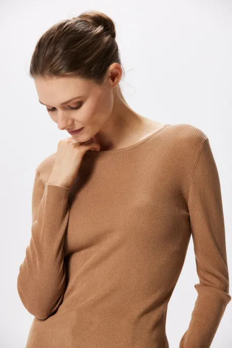 Bluză din lyocell și mătase Emilly