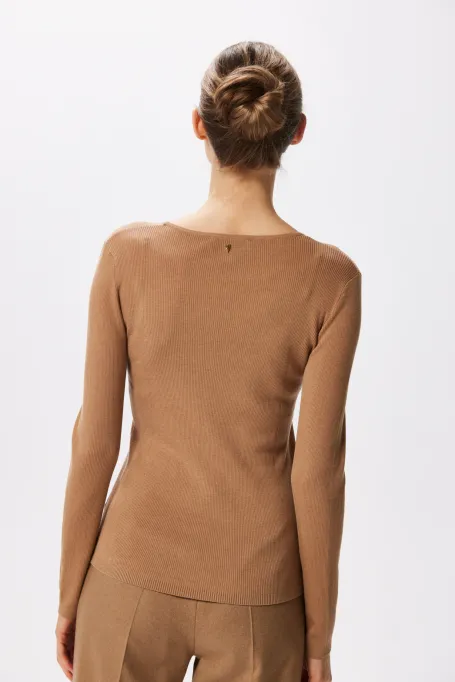 Bluză din lyocell și mătase Emilly