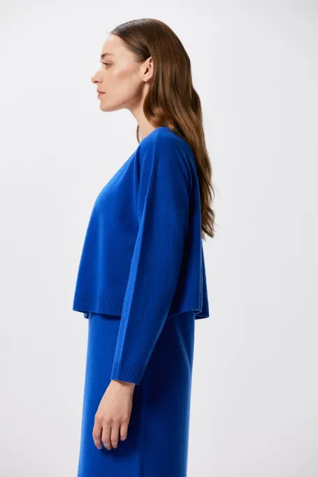 Cardigan scurt din cașmir