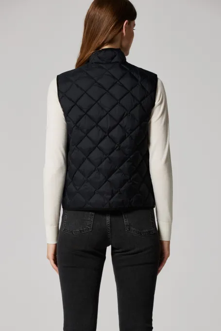 Vestă matlasată neagră