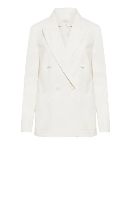 Sacou alb pentru costum