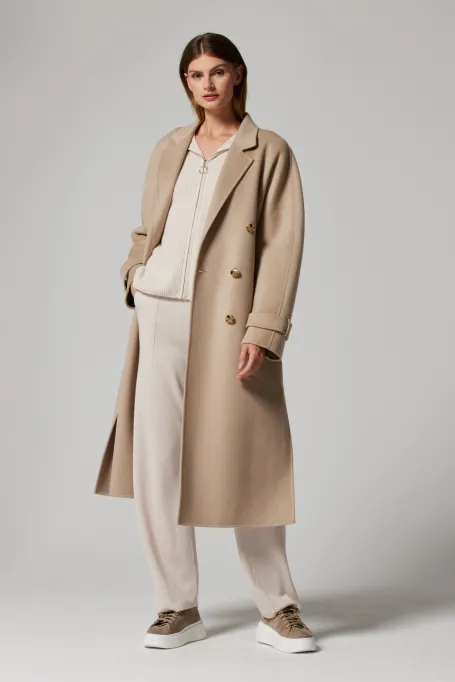 Palton doubleface cu mătase