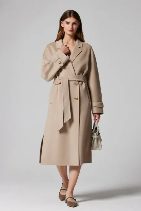 Palton doubleface cu mătase