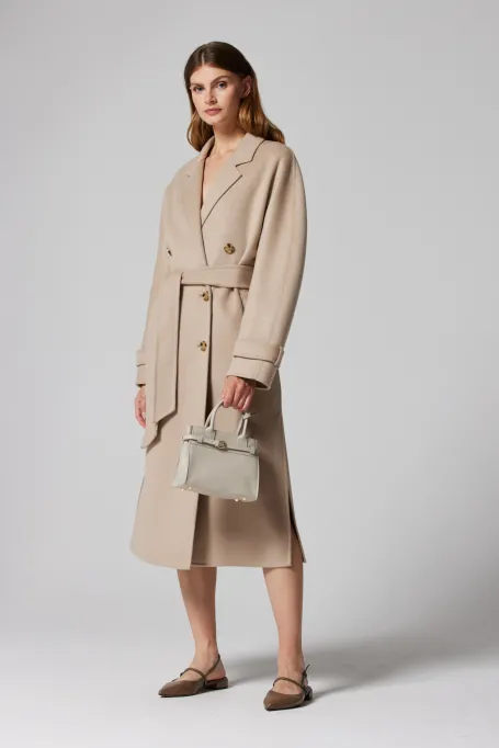 Palton doubleface cu mătase