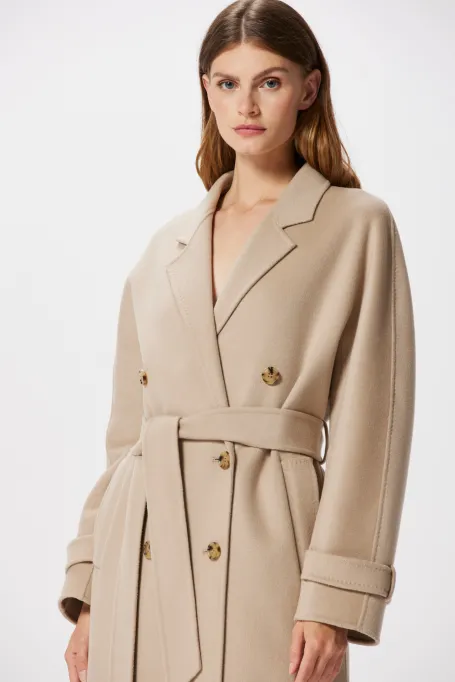 Palton doubleface cu mătase