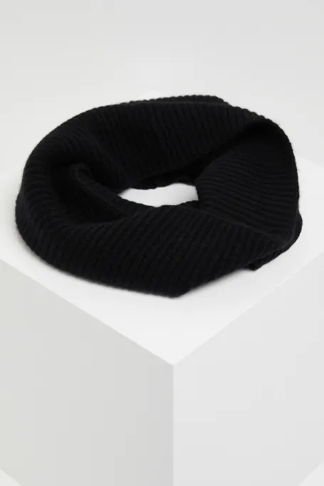 Șal negru cu cașmir