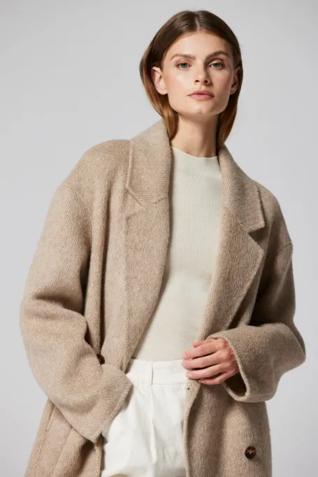 Palton cu alpaca doubleface Palton cu alpaca doubleface