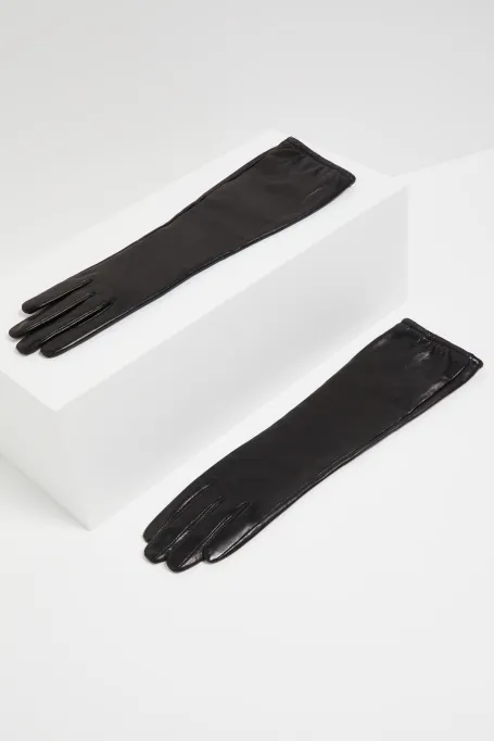 Mănuși negre lungi