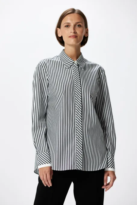 Cămașă din bumbac cu dungi