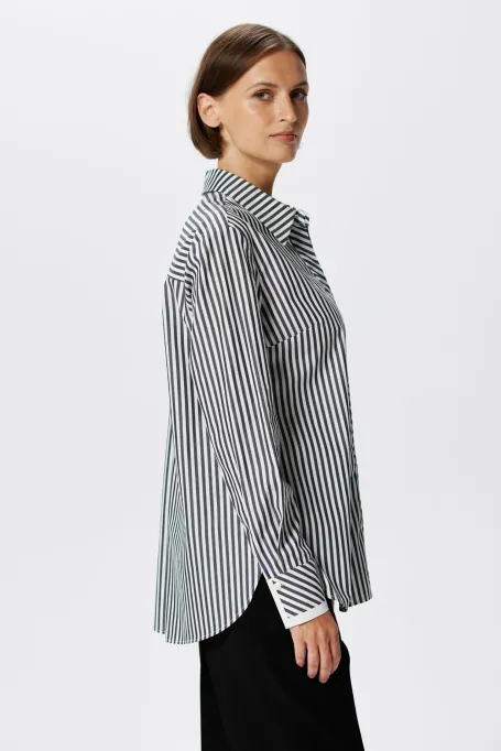 Cămașă din bumbac cu dungi