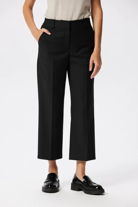 Pantaloni negri cu lână pentru costum