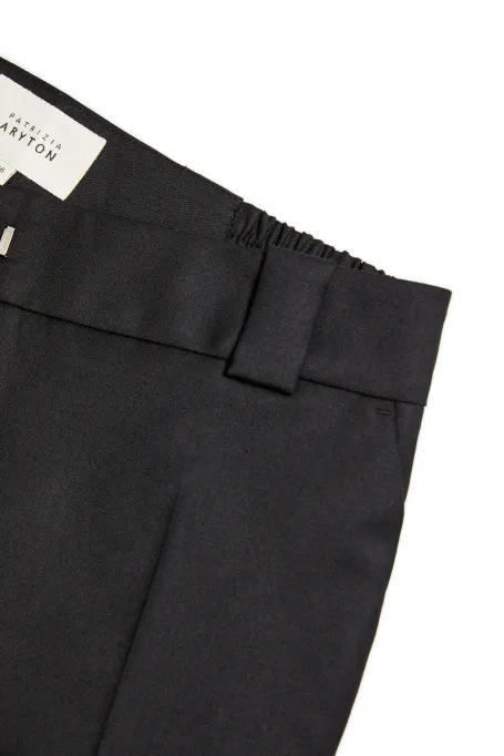 Pantaloni negri cu lână pentru costum