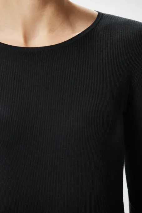 Bluză gri cu mătase Emilly