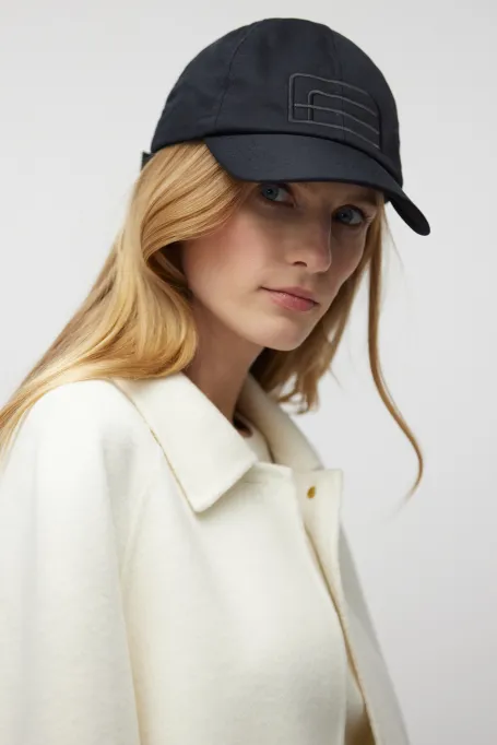 Geacă albă doubleface cu mătase