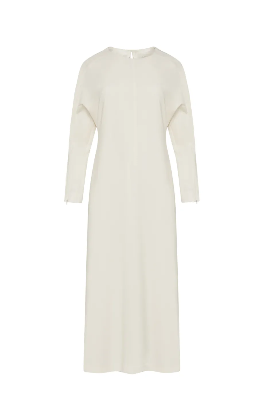 Rochie midi albă cu slit Rochie midi albă cu slit