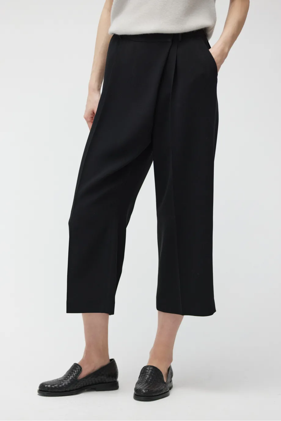 Pantaloni negri tip culottes Pantaloni negri tip culottes