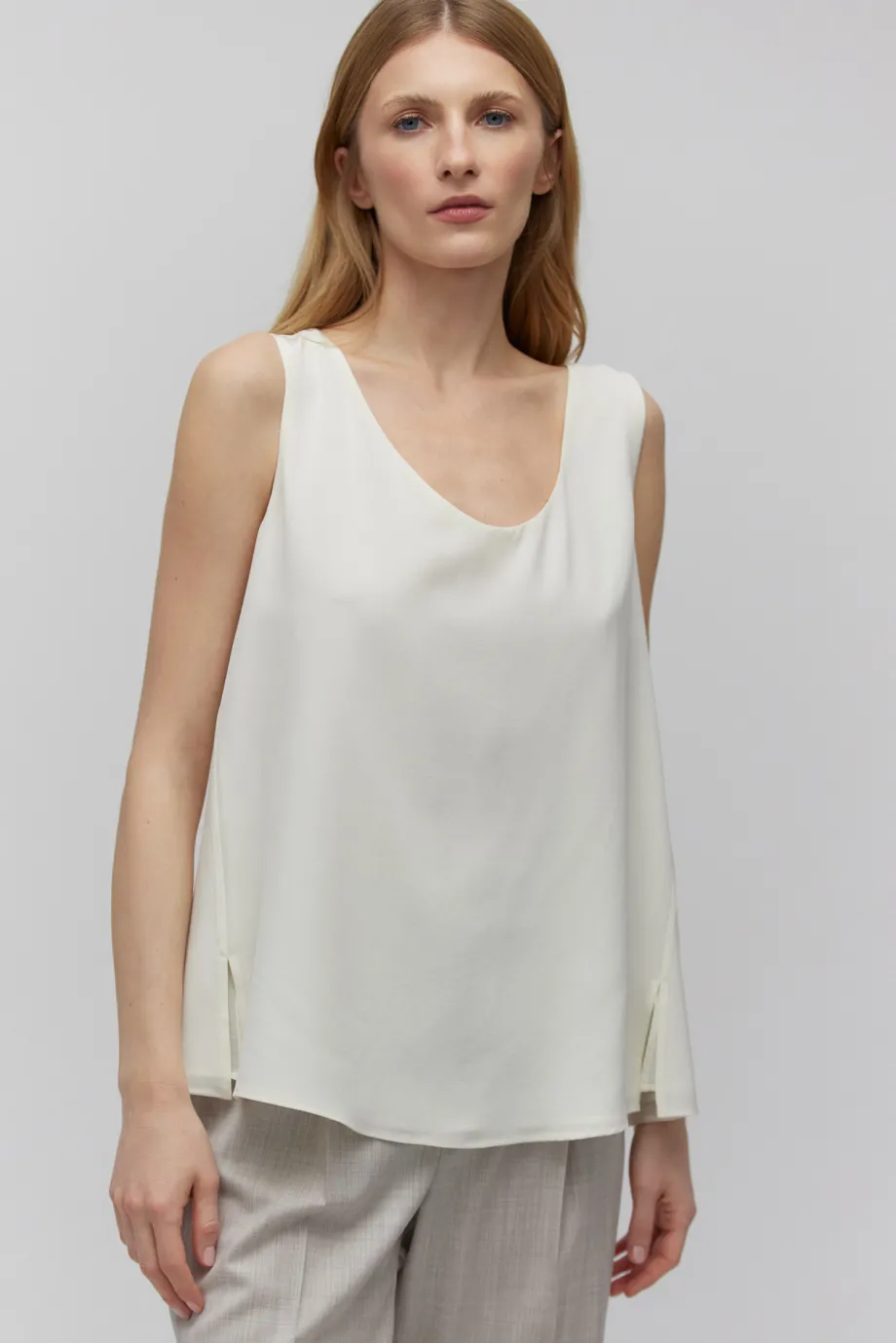 Bluza albă din mătase Bluza albă din mătase