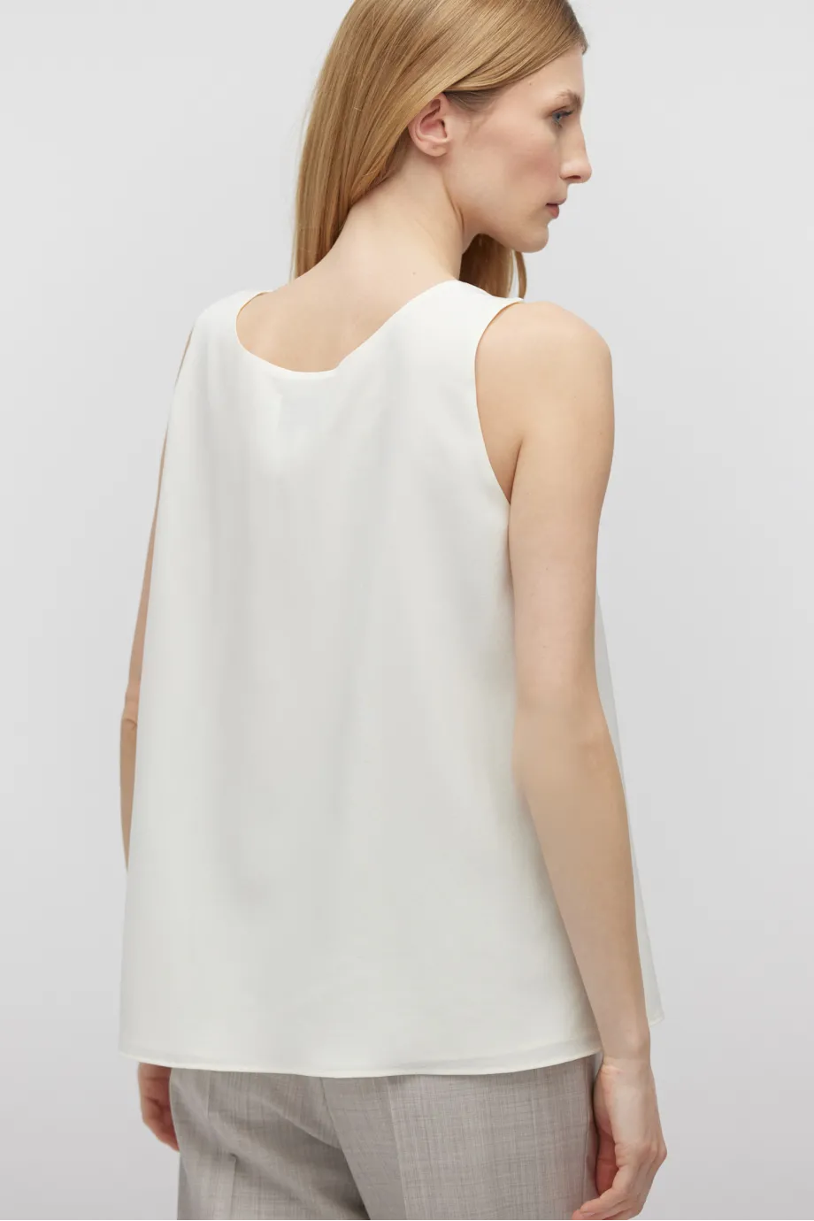 Bluza albă din mătase Bluza albă din mătase
