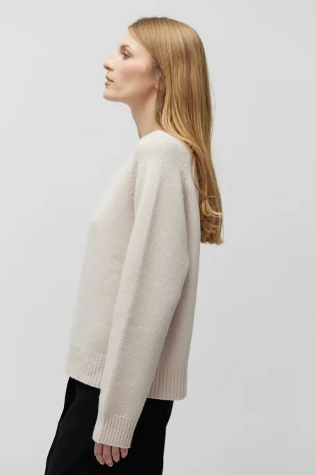 Bluză nude cu lână Yak