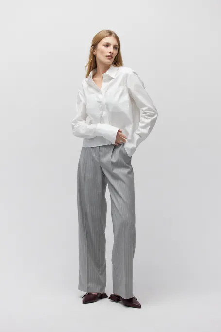 Cămașă albă din bumbac