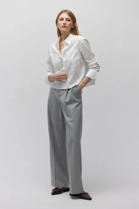 Cămașă albă din bumbac