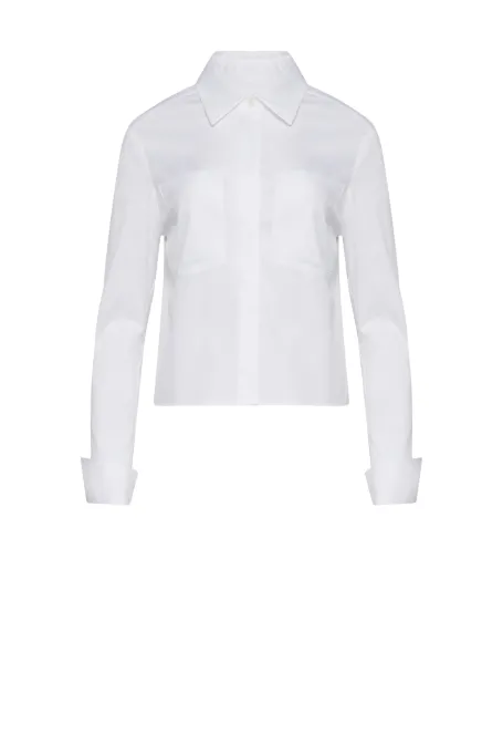 Cămașă albă din bumbac