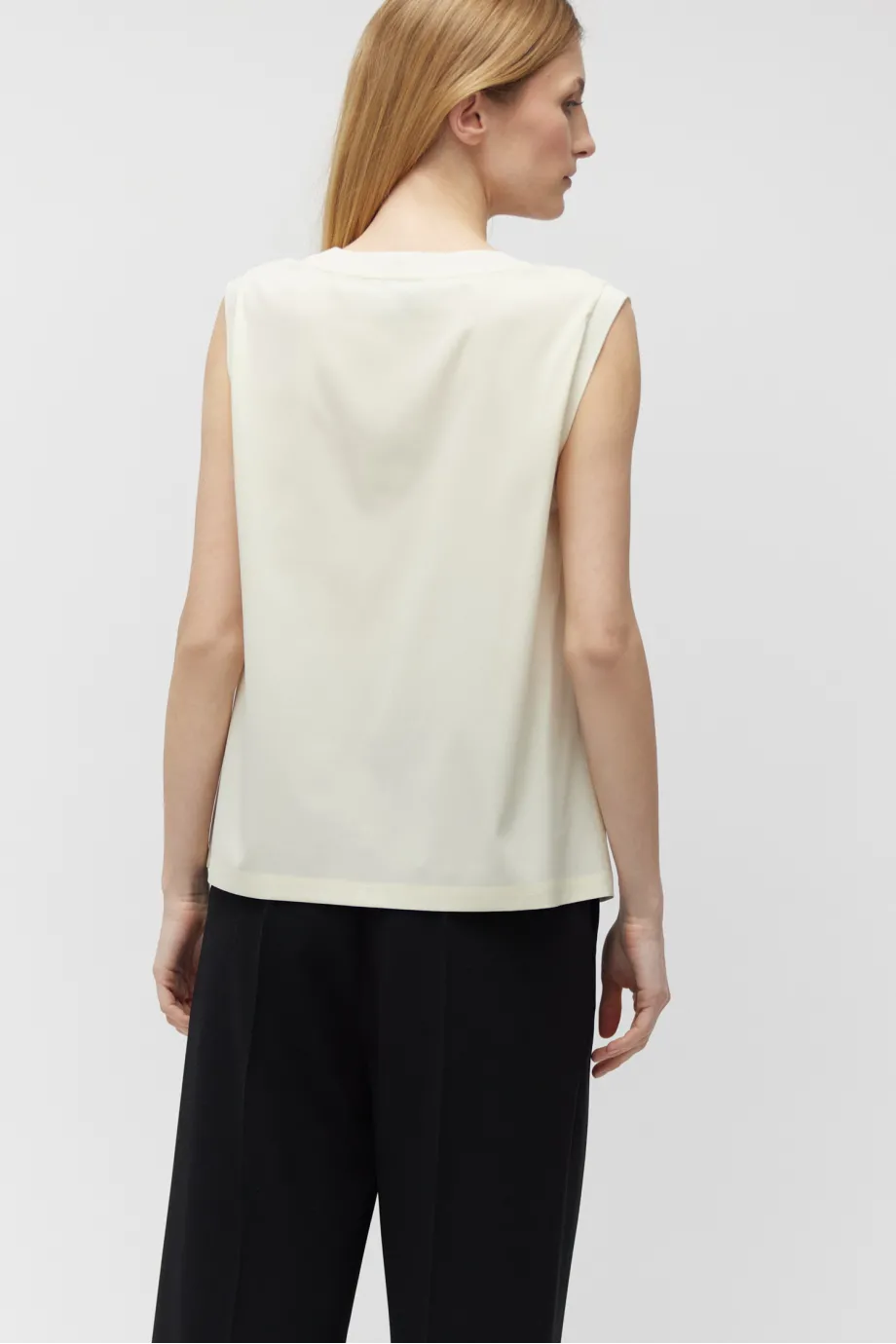Bluza cu bretele late din mătase Bluza cu bretele late din mătase
