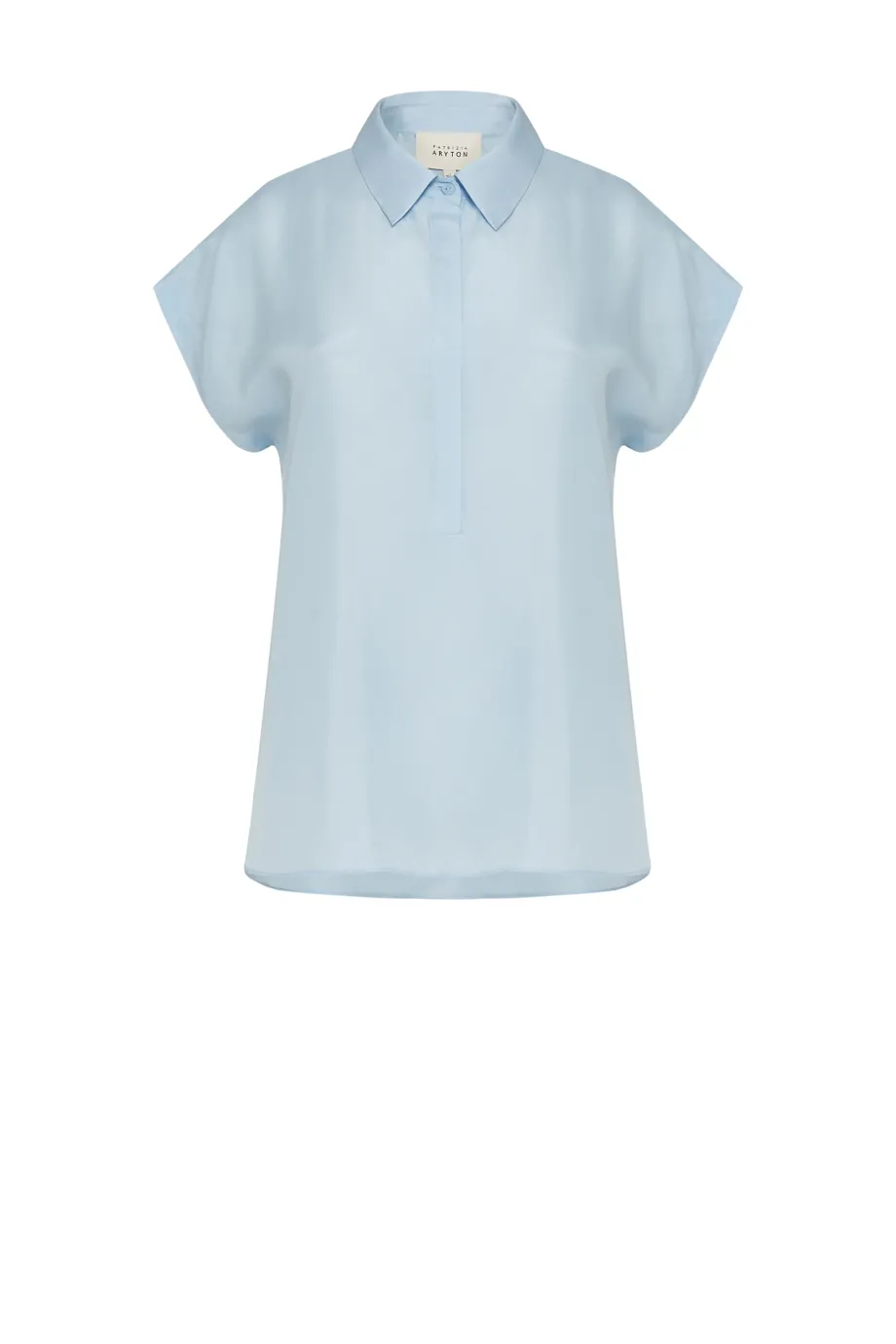 Bluza albastru deschis din mătase Bluza albastru deschis din mătase