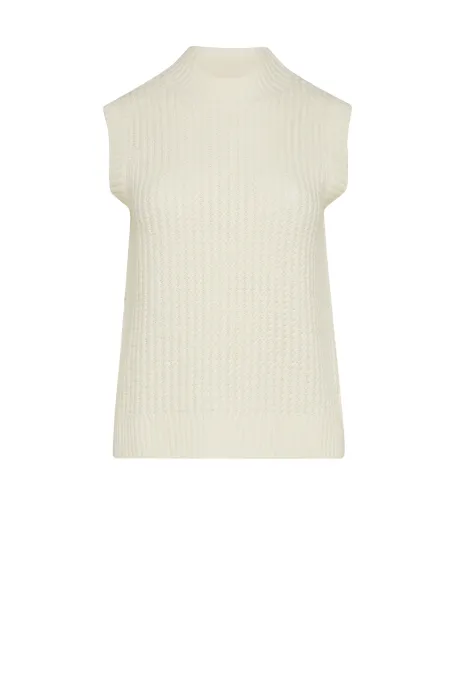 Bluza fără mâneci din lână merinos Bluza fără mâneci din lână merinos