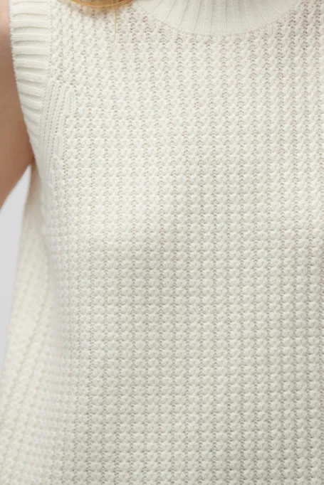 Bluza fără mâneci din lână merinos Bluza fără mâneci din lână merinos