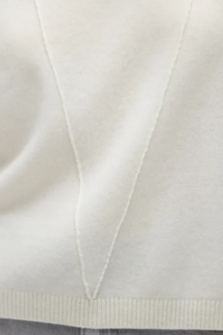 Bluză albă din lână merinos