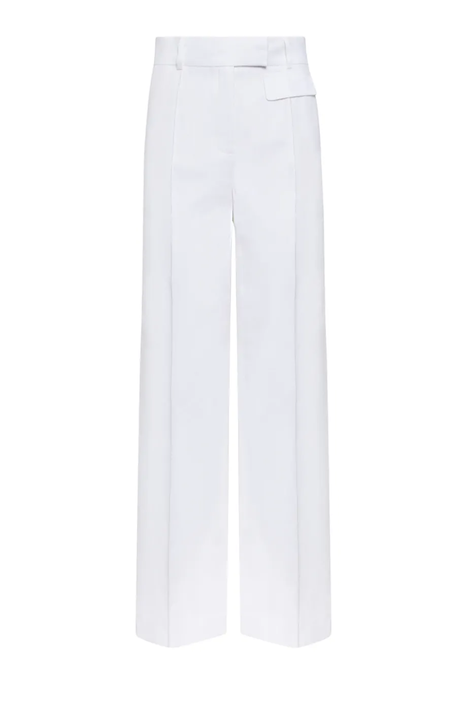 Pantaloni albi din in Pantaloni albi din in