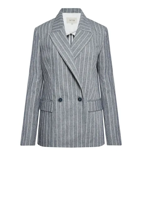 Sacou din in cu dungi