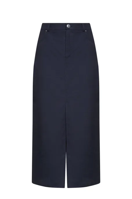 Fustă bleumarin cu lână