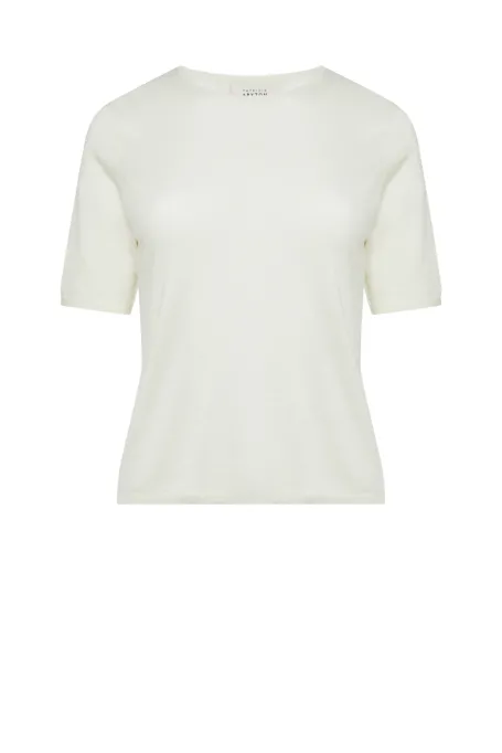 Bluză albă din cașmir