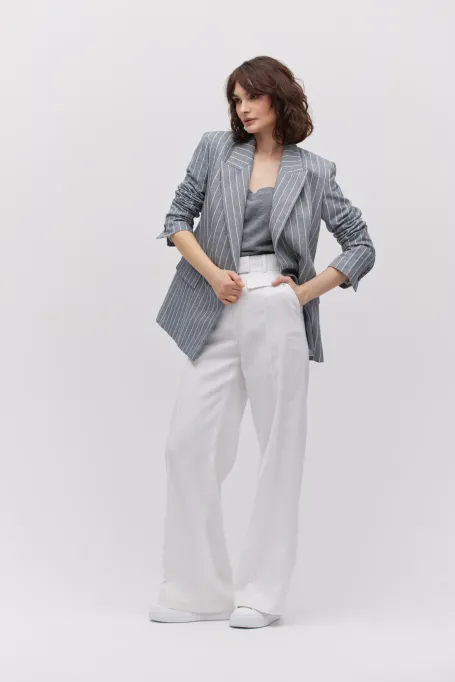 Sacou din in cu dungi