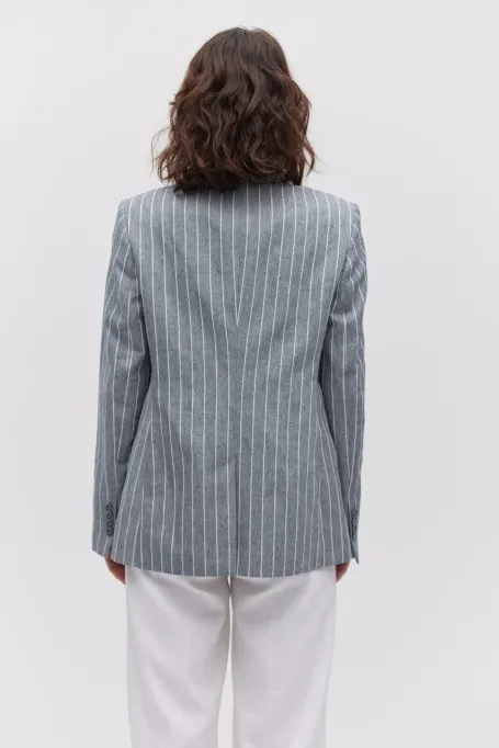 Sacou din in cu dungi