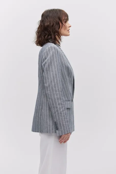 Sacou din in cu dungi