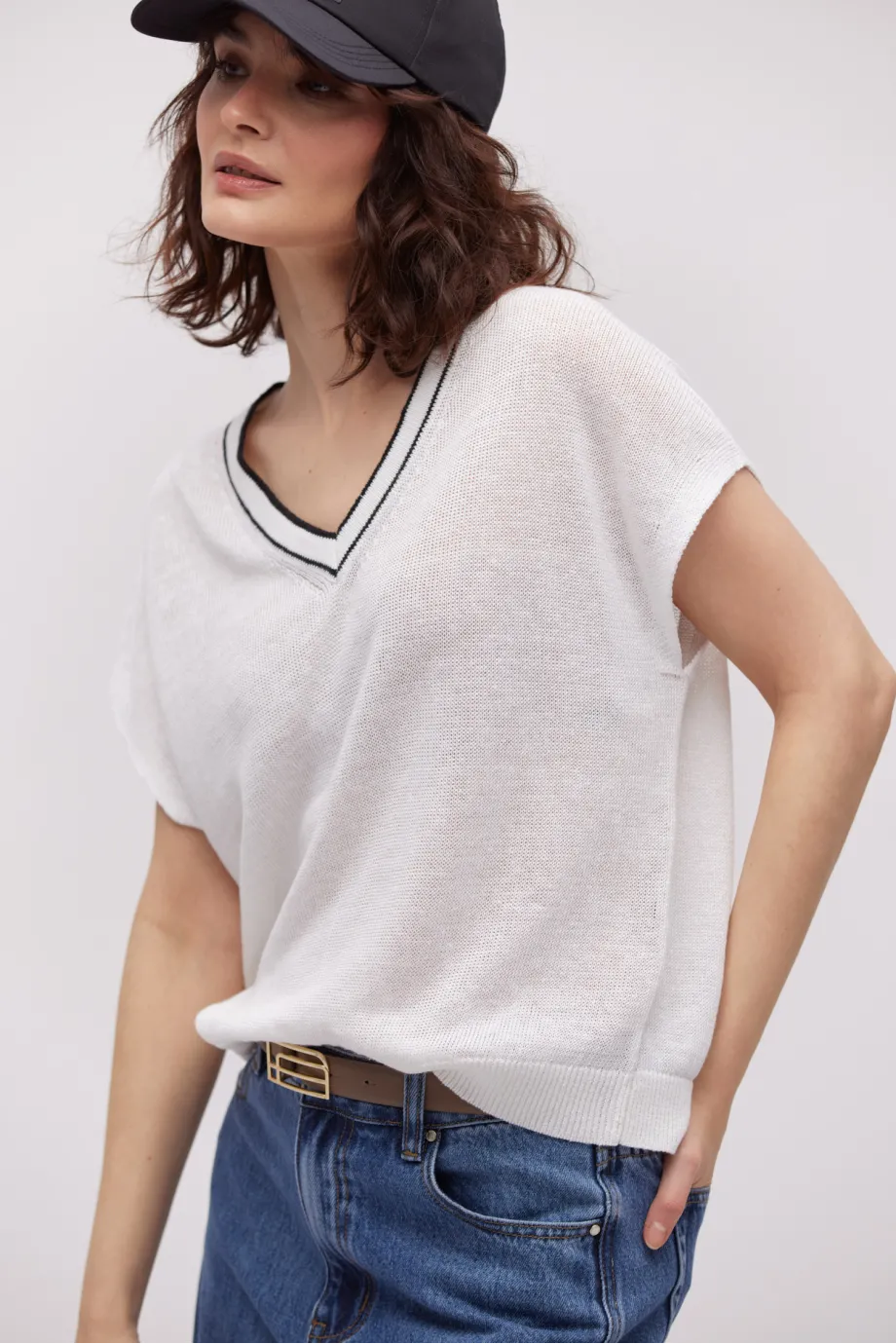 Bluza albă de in Bluza albă de in