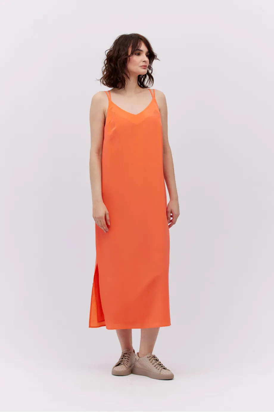 Rochie midi din mătase Rochie midi din mătase