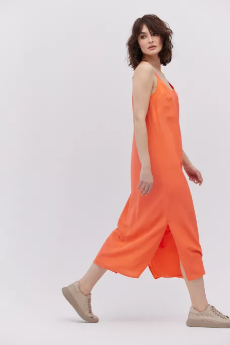 Rochie midi din mătase