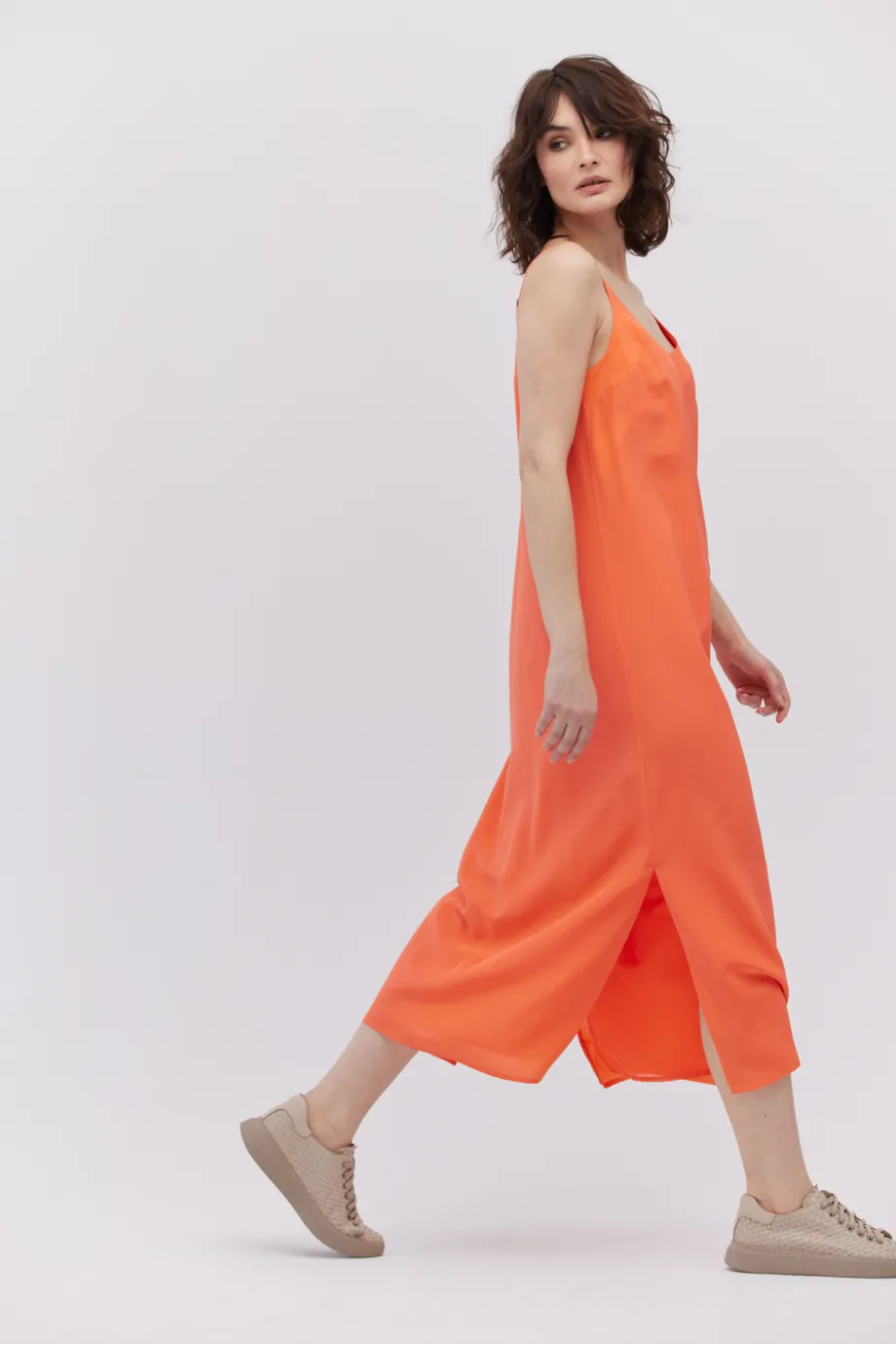 Rochie midi din mătase Rochie midi din mătase