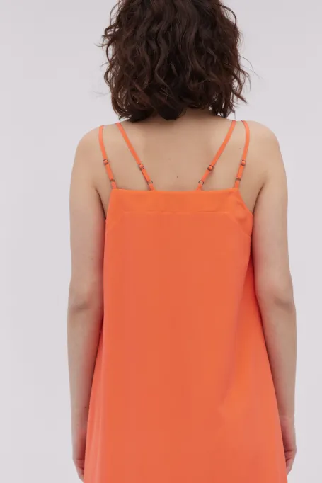 Rochie midi din mătase