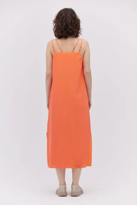 Rochie midi din mătase