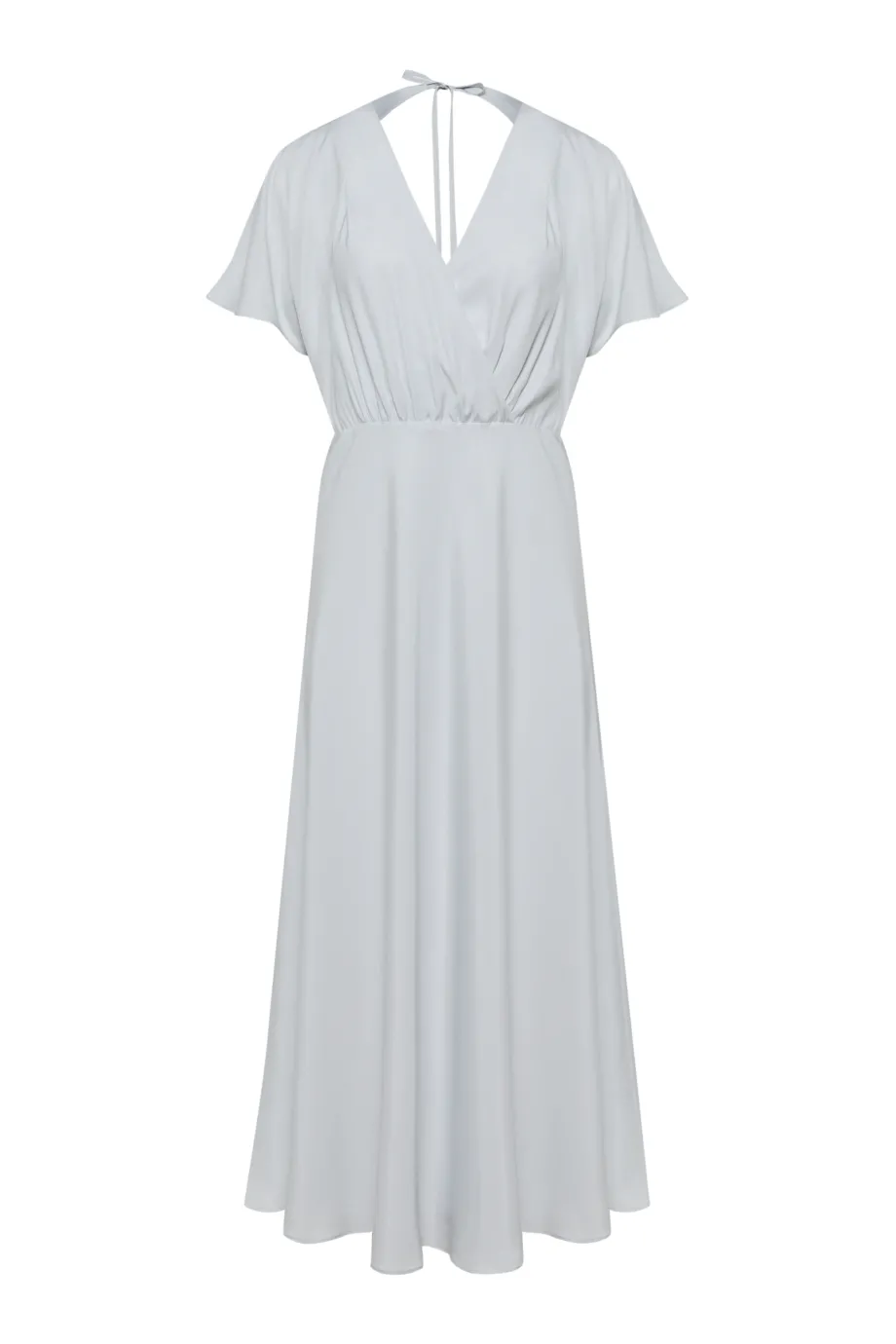 Rochie midi din mătase gri Rochie midi din mătase gri