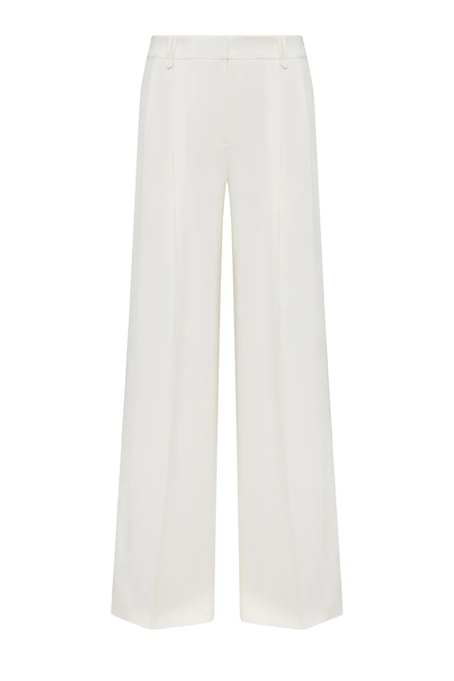 Pantaloni largi eleganti albi Pantaloni largi eleganti albi